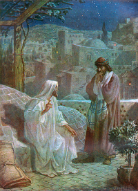 Jesus Counsels Nicodemus by William Hole