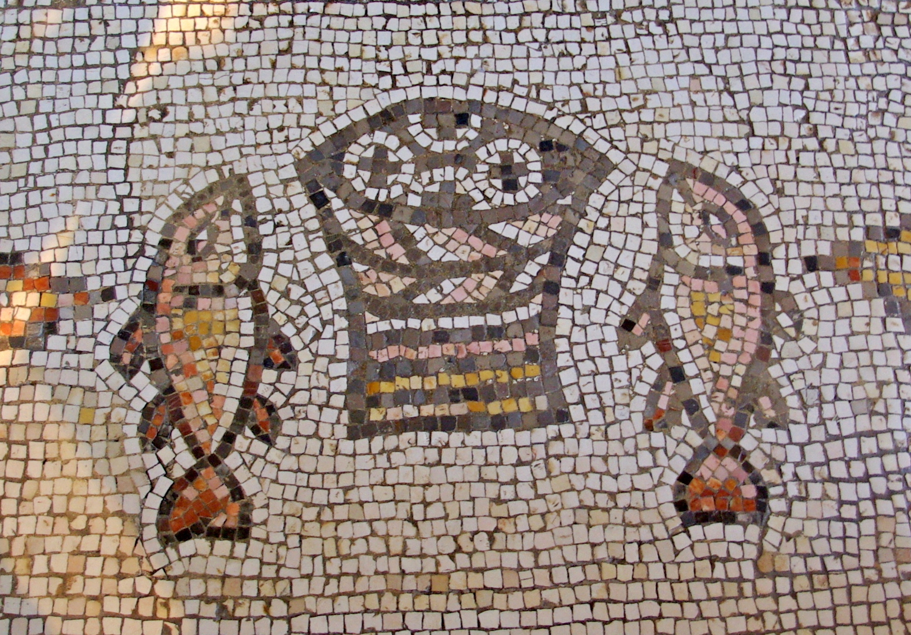 Mozaika v kostele Rozmnoen
