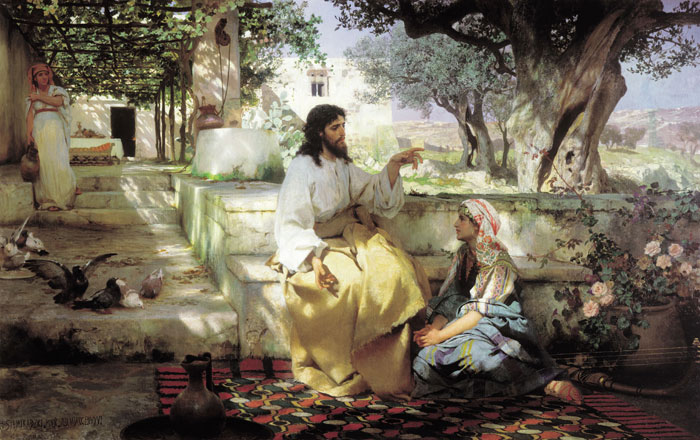 Kristus s Martou a Mari od Henryka Siemiradzkho